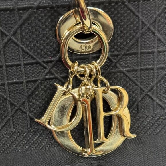 Dior Shoulder Bag canvas 2WAY Lady D-Lite Medium used - Picture 7 of 8